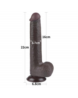 Dildo Dual Density Piel Deslizante 9