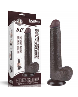 Dildo Dual Density Piel Deslizante 9