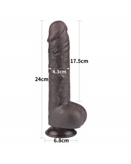 Dildo Dual Layer Piel Deslizante 95