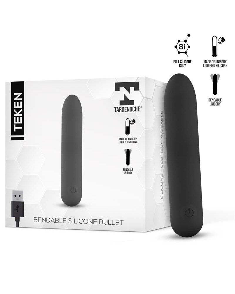 Teken Bala Vibradora Flexible Silicona Liquida Unibody USB Magnetico