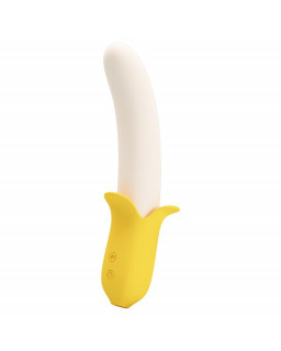 Banana Geek Vibrador con Thrusting USB