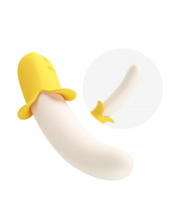 Banana Geek Vibrador con Thrusting USB