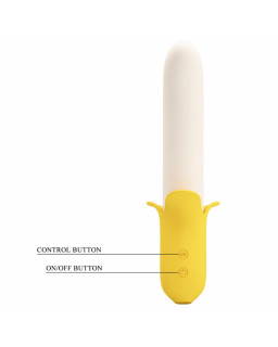 Banana Geek Vibrador con Thrusting USB