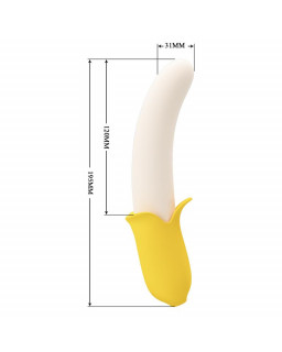 Banana Geek Vibrador con Thrusting USB