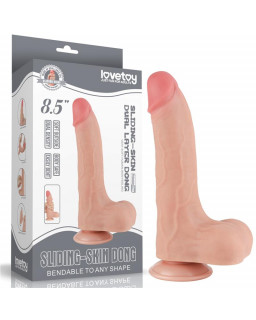 Dildo Dual Layer Piel Deslizante 85