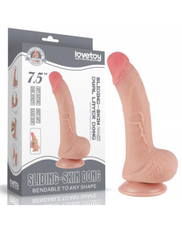 Dildo Dual Layer Piel Deslizante 75