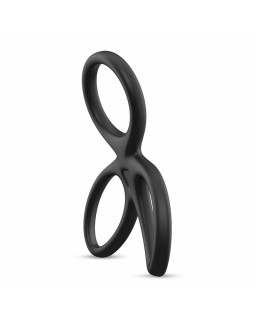 Anillo Triple Pene y Testiculos Silicona Liquida Flexible