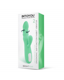 Brightpear Vibrador y Rotador con Conejito Doble Motor 360º