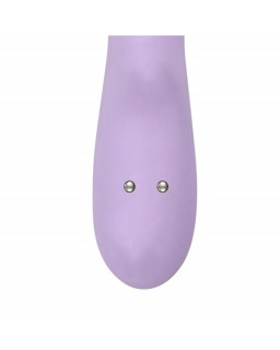 Brightpurple Vibrador y Rotador Doble Motor 360º USB Silicona