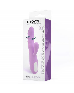 Brightlavender Vibrador y Rotador Doble Motor 360º USB Silicona