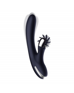 Navyspace Vibrador con Lenguas Rotadoras Azul