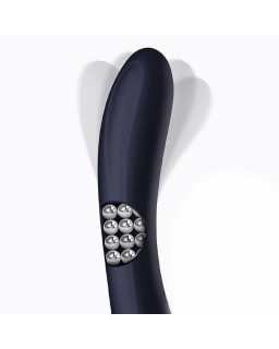 Royalspace Vibrador con Lenguas Estimuladoras y Bolas Internas 360º Azul