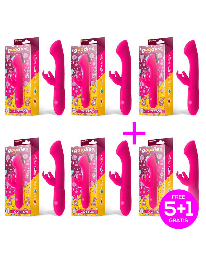 Pack 51 Cotton Vibrador Punto G y Conejito USB Silicona