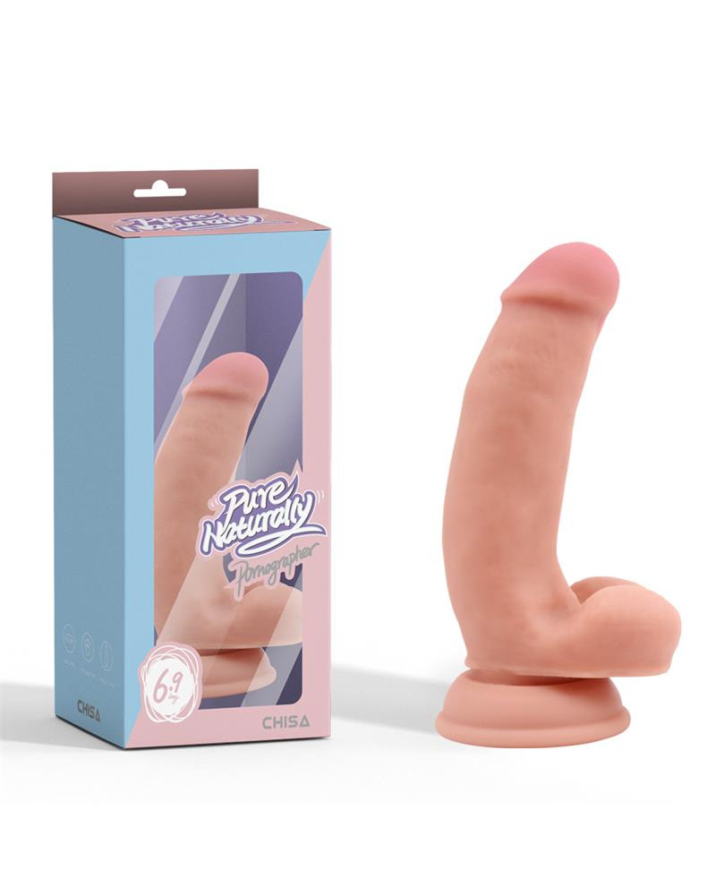 Pornographer Dildo Realista Silicona Liquida Dual Density 176 cm