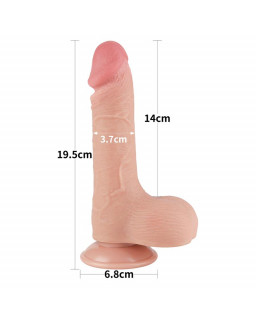 Dildo Dual Layer Piel Deslizante 75