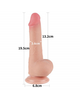 Dildo Dual Layer Piel Deslizante 75