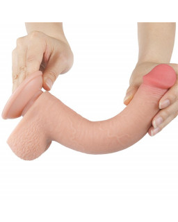 Dildo Dual Density Piel Deslizante 9