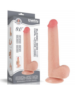 Dildo Dual Density Piel Deslizante 9