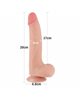 Dildo Dual Density Piel Deslizante 85