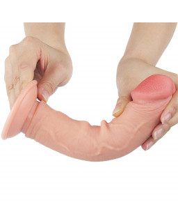 Dildo Dual Layer Piel Deslizante 8