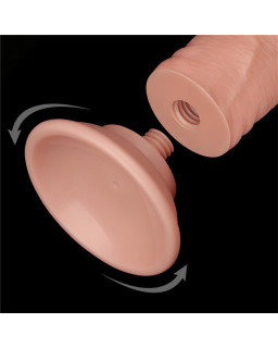 Dildo Dual Layer Piel Deslizante 8