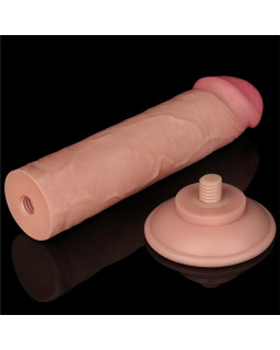 Dildo Dual Layer Piel Deslizante 8