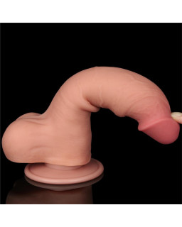 Dildo Dual Layer Piel Deslizante 8