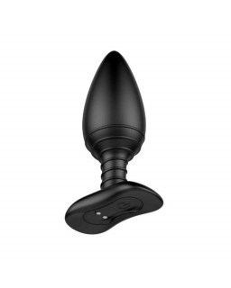 Asher Plug Anal con Control Remoto USB Magnetico Negro