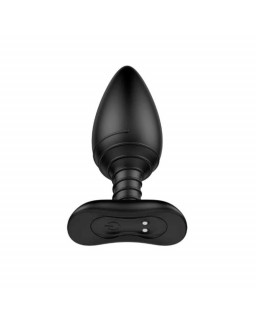 Asher Plug Anal con Control Remoto USB Magnetico Negro