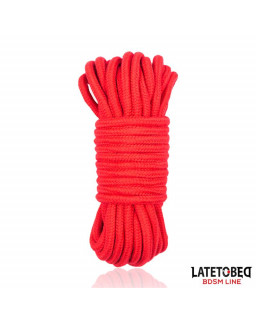 Cuerda Bondage de Algodon 5 m Roja