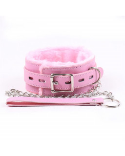 Collar con Correa Rosa Pastel