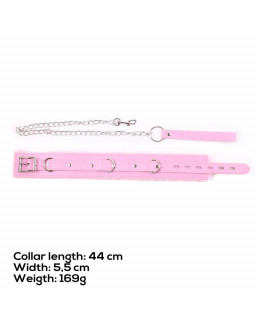 Collar con Correa Rosa Pastel