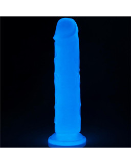 Dildo Lumino 8 Luz Azul