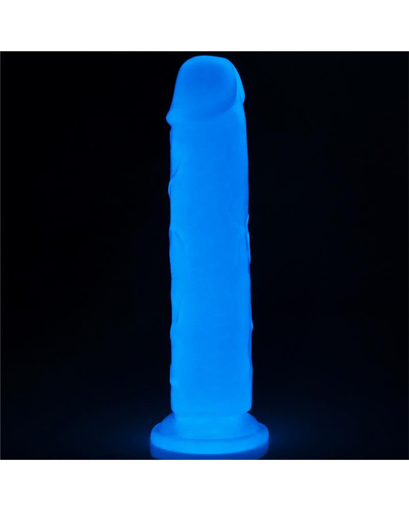 Dildo Lumino 8 Luz Azul