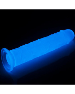 Dildo Lumino 8 Luz Azul