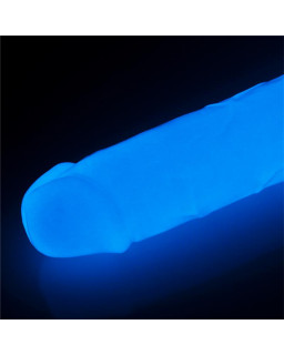 Dildo Lumino 8 Luz Azul