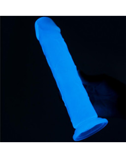 Dildo Lumino 8 Luz Azul