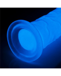 Dildo Lumino 8 Luz Azul