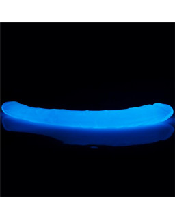 Dildo Doble Lumino 145 Luz Azul