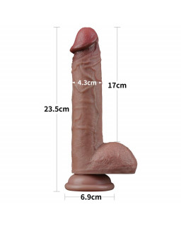 Dildo Dual Layer Silicona 9