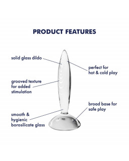 Plug Anal Sparkling Crystal Hot and Cold Transparente