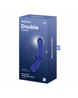 Estimulador de Cristal Double Crystal Hot and Cold Azul