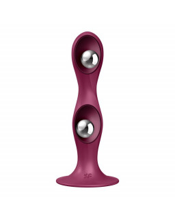 Dildo con Bolas Internas Double Ball R Rojo