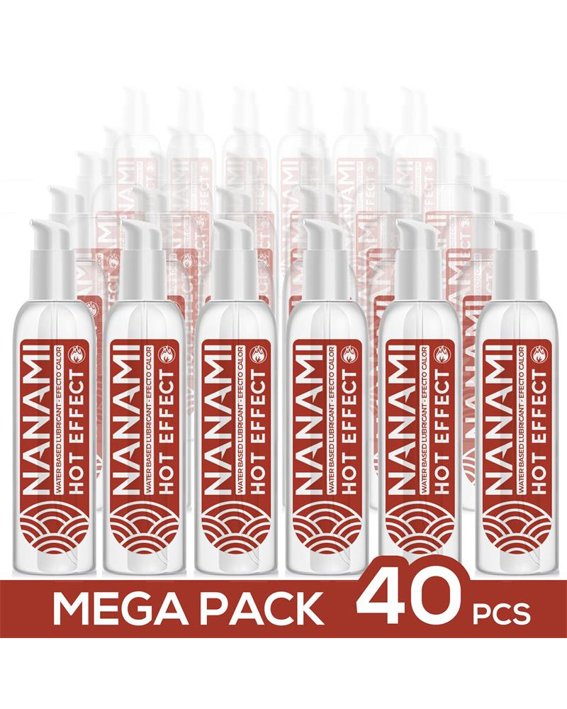 Pack de 40 Lubricante Base Agua Efecto Calor 150 ml