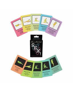 Juego de Cartas Glow in the Dark Sex Cards Brillan en la Oscuridad