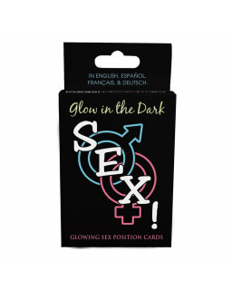 Juego de Cartas Glow in the Dark Sex Cards Brillan en la Oscuridad