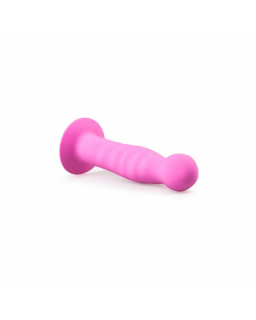 Dildo con Ventosa de Silicona Rosa