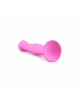 Dildo con Ventosa de Silicona Rosa