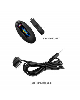 Plug Anal con Vibracion y Rotacion con Control Remoto USB