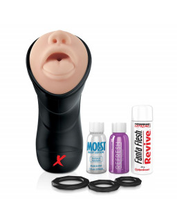 PDX Elite Masturbador Vibrador Deep Throat